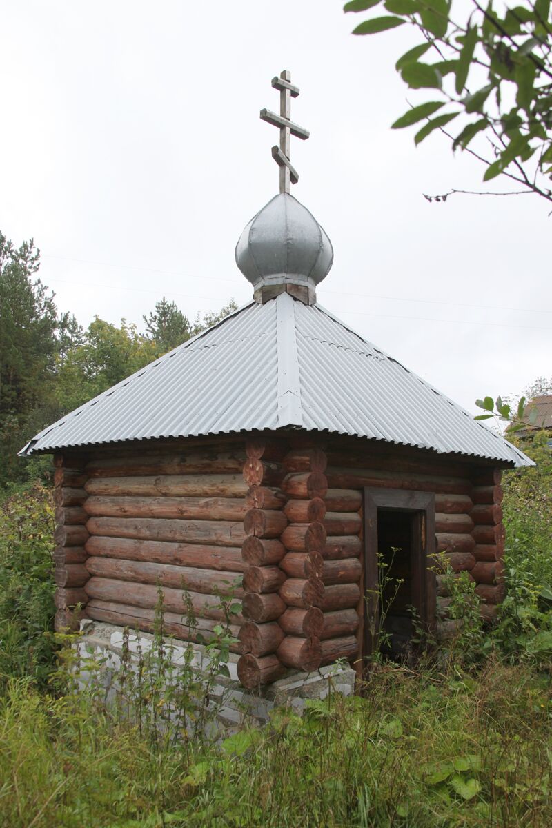 Часовня Георгия Победоносца, Камышево (Белоярский район (Белоярский ГО и ГО Верхнее Дуброво), Свердловская область). фасады, Часовня (вид с северо-запада)