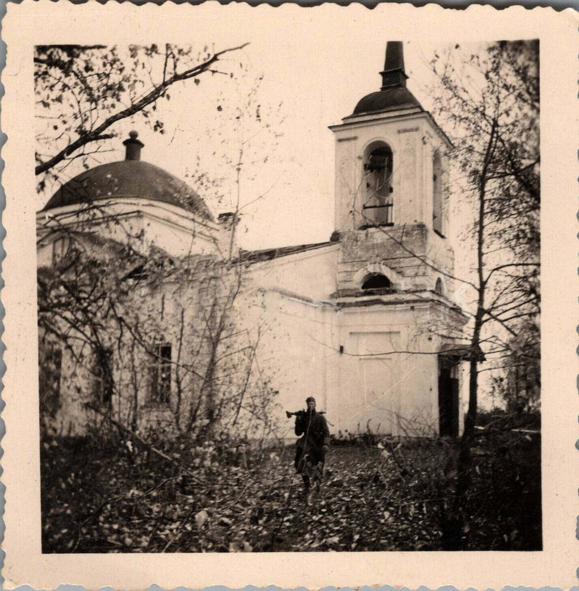 Церковь Богоявления Господня, Отруб (Ржевский район и г. Ржев, Тверская область). архивная фотография, Фото 1941 г. с аукциона e-bay.de