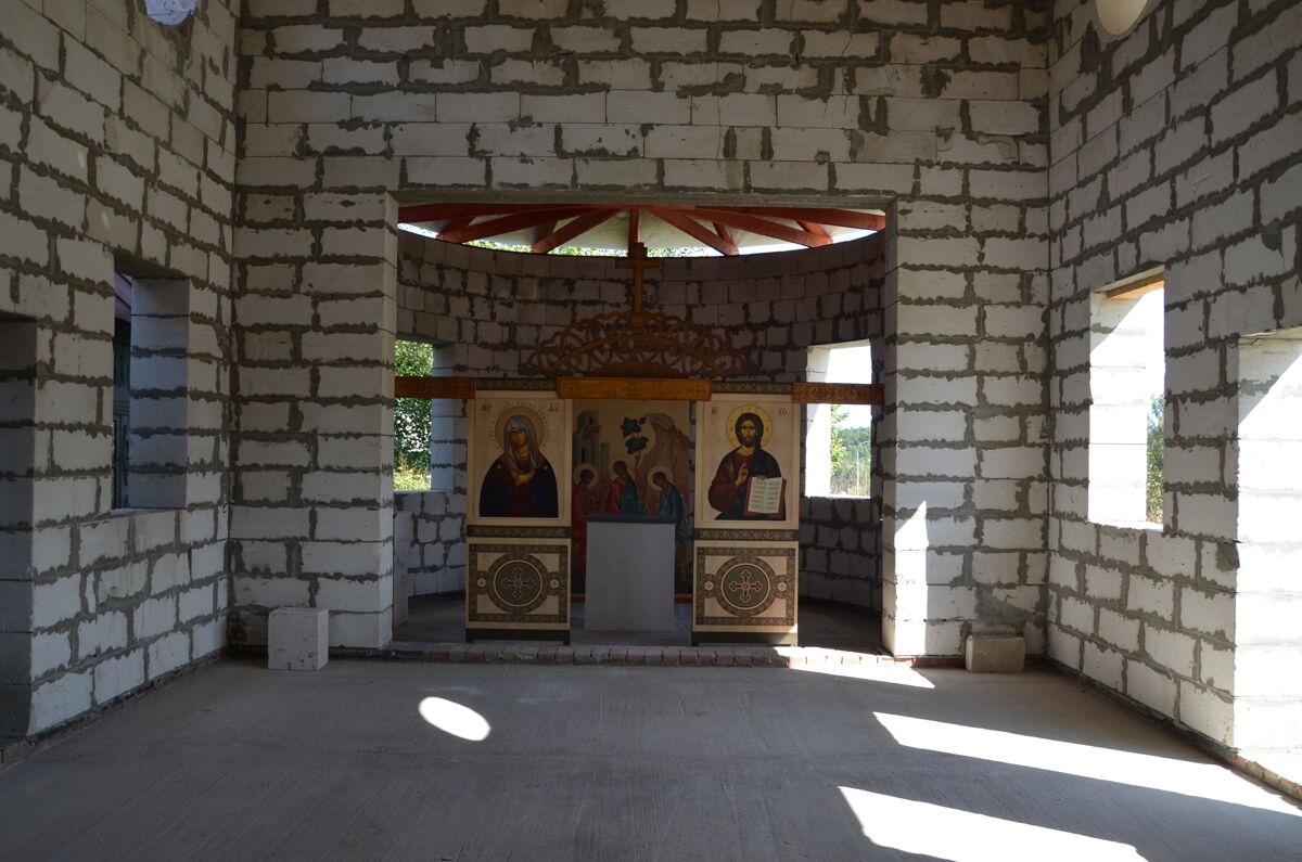 Церковь Арсения Коневского (строящаяся), Коски (Рославльский район, Смоленская область). документальные фотографии
