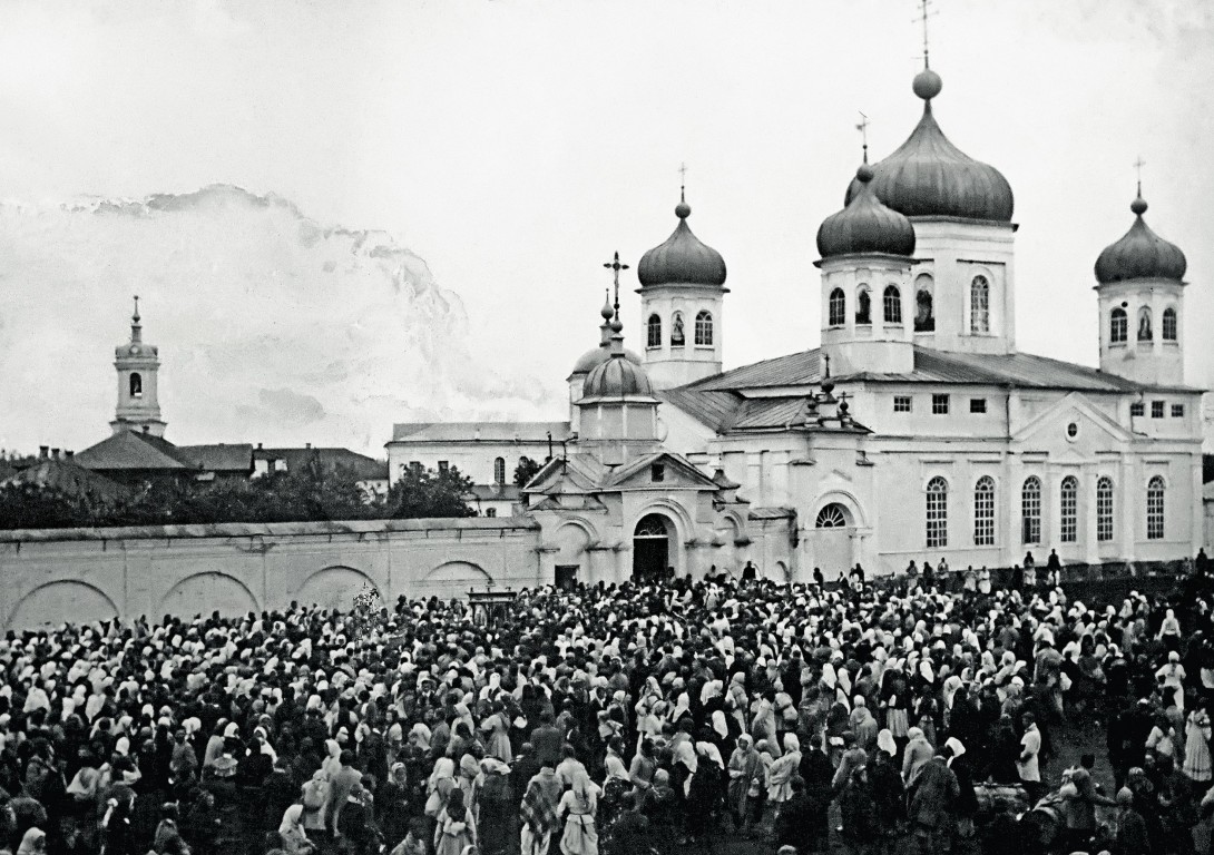 Ордынская Поречская пустынь. Собор Софии, Премудрости Божией, Ордынок (Жарковский район, Тверская область). архивная фотография