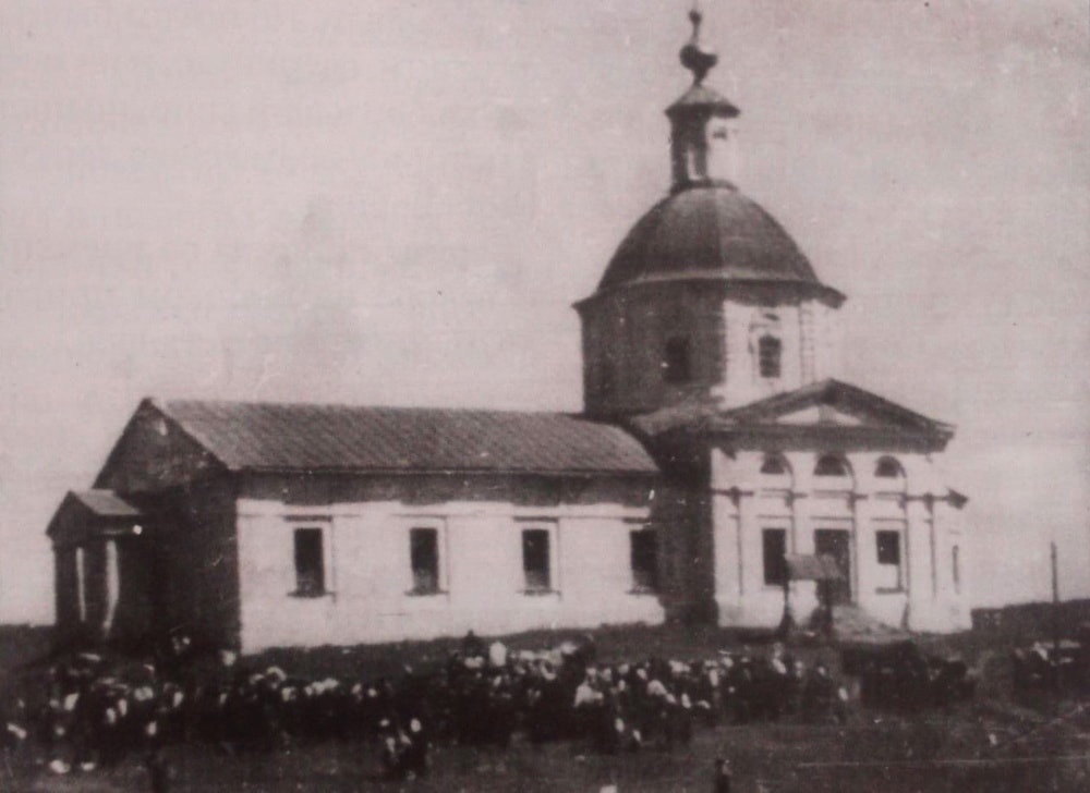 Церковь Троицы Живоначальной, Староникольское (Хохольский район, Воронежская область). архивная фотография, Фото первой половины ХХ в.  Воронежский исторический форум 