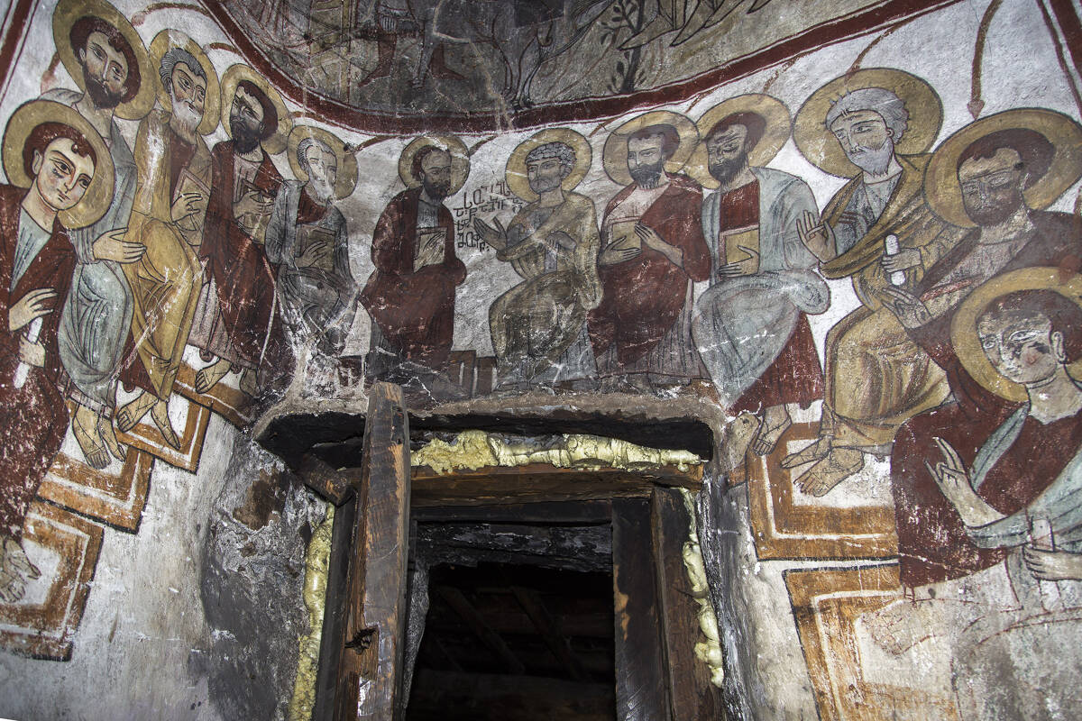 Церковь Михаила Архангела, Лахушди (Самегрело и Земо-Сванети, Грузия). интерьер и убранство, Сошествие Святого Духа на Апостолов