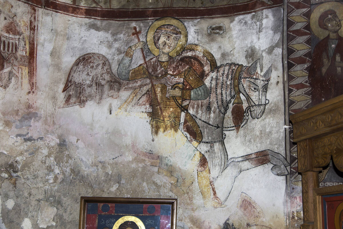 Церковь Михаила Архангела, Лахушди (Самегрело и Земо-Сванети, Грузия). интерьер и убранство, Святой Георгий