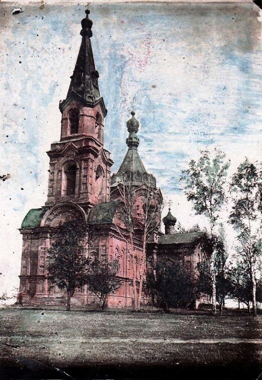Церковь Покрова Пресвятой Богородицы (старая), Беседино (Курский район, Курская область). архивная фотография, Фото начала ХХ в. Из группы ВКонтакте 
