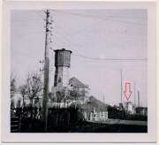 Часовня Троицы Живоначальной, Часовня указана стрелкой. Фото 1941 г. с аукциона e-bay.de<br>, Можайск, Можайский городской округ, Московская область