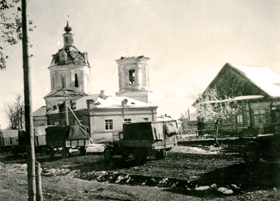 Церковь Воздвижения Креста Господня, Жирятино (Жирятинский район, Брянская область). архивная фотография, Фото 1942 г. с аукциона e-bay.de