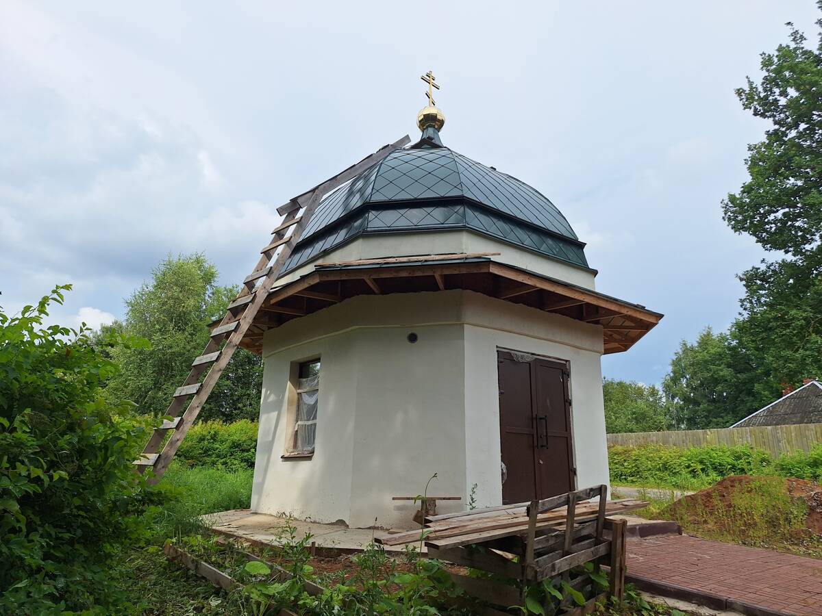 Часовня Стефана Комельского (Озерского), Юрово (Грязовецкий район, Вологодская область). фасады, завершающая стадия строительства