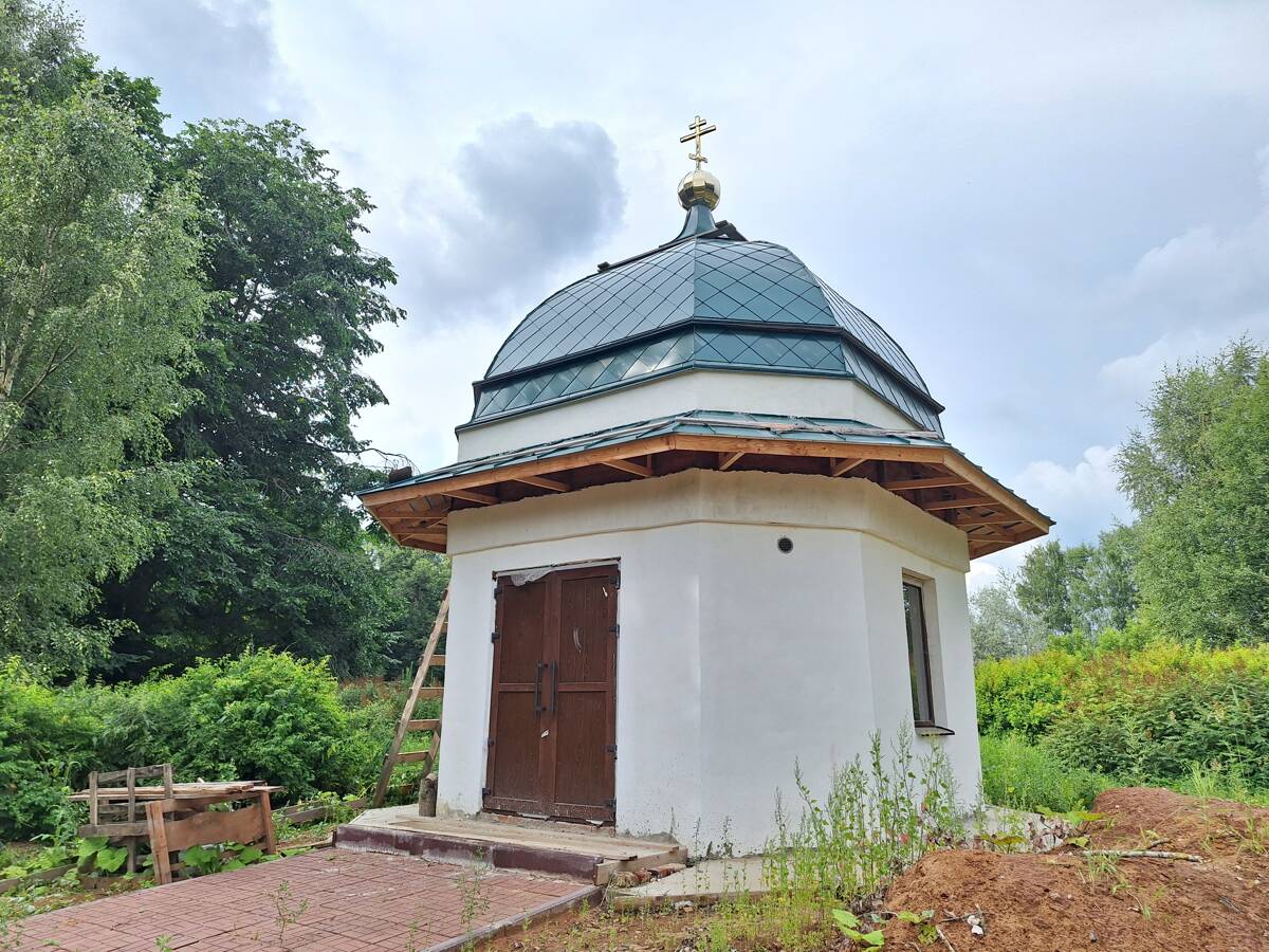 Часовня Стефана Комельского (Озерского), Юрово (Грязовецкий район, Вологодская область). фасады, завершающая стадия строительства