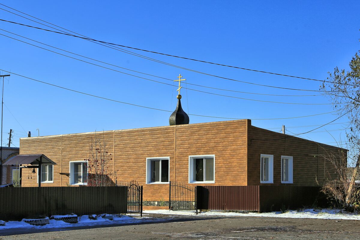Церковь Андрея Первозванного, Москаленский (Марьяновский район, Омская область). фасады, Вид с северо-востока