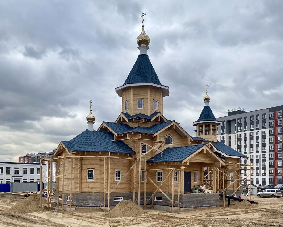 Церковь Введения во храм Пресвятой Богородицы, Гатчина (Гатчинский район, Ленинградская область). документальные фотографии, Строительство, вид с СВ