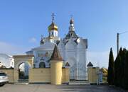 Храмовый комплекс при церкви Покрова Пресвятой Богородицы, Вид от стоянки<br>, Чижевичи, Солигорский район, Беларусь, Минская область