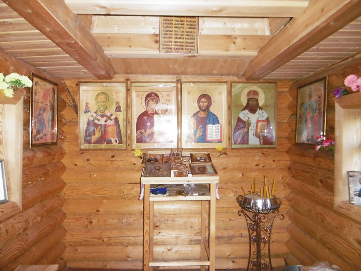 Часовня на могиле Александра Грибова, Скородум (Городецкий район, Нижегородская область). интерьер и убранство, Внутреннее убранство