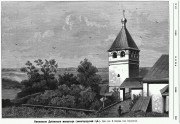 Николаевский Амвросиев Дудин монастырь. Колокольня (старая), Рис. из журнала "Нива"<br>, Тетерюгино, Богородский район, Нижегородская область
