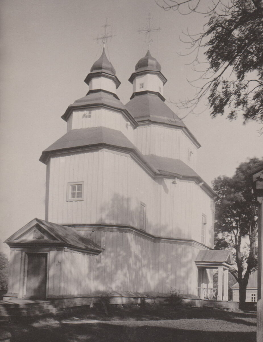 Церковь Рождества Пресвятой Богородицы, Васьковичи (Коростенский район, Украина, Житомирская область). архивная фотография, Церковь (фото первой трети ХХ века)