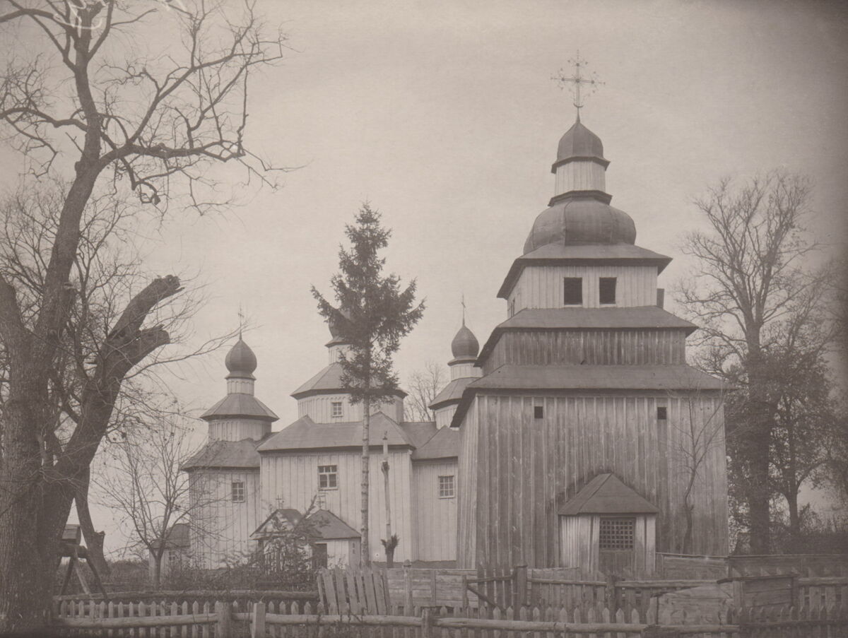Церковь Воздвижения Креста Господня, Белка (Коростенский район, Украина, Житомирская область). архивная фотография, Фото первой трети ХХ века