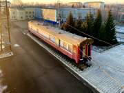 Церковь Ольги равноапостольной на вокзале Канск-Енисейский, Вид с перехода через жд пути<br>, Канск, Канский район и г. Канск, Красноярский край