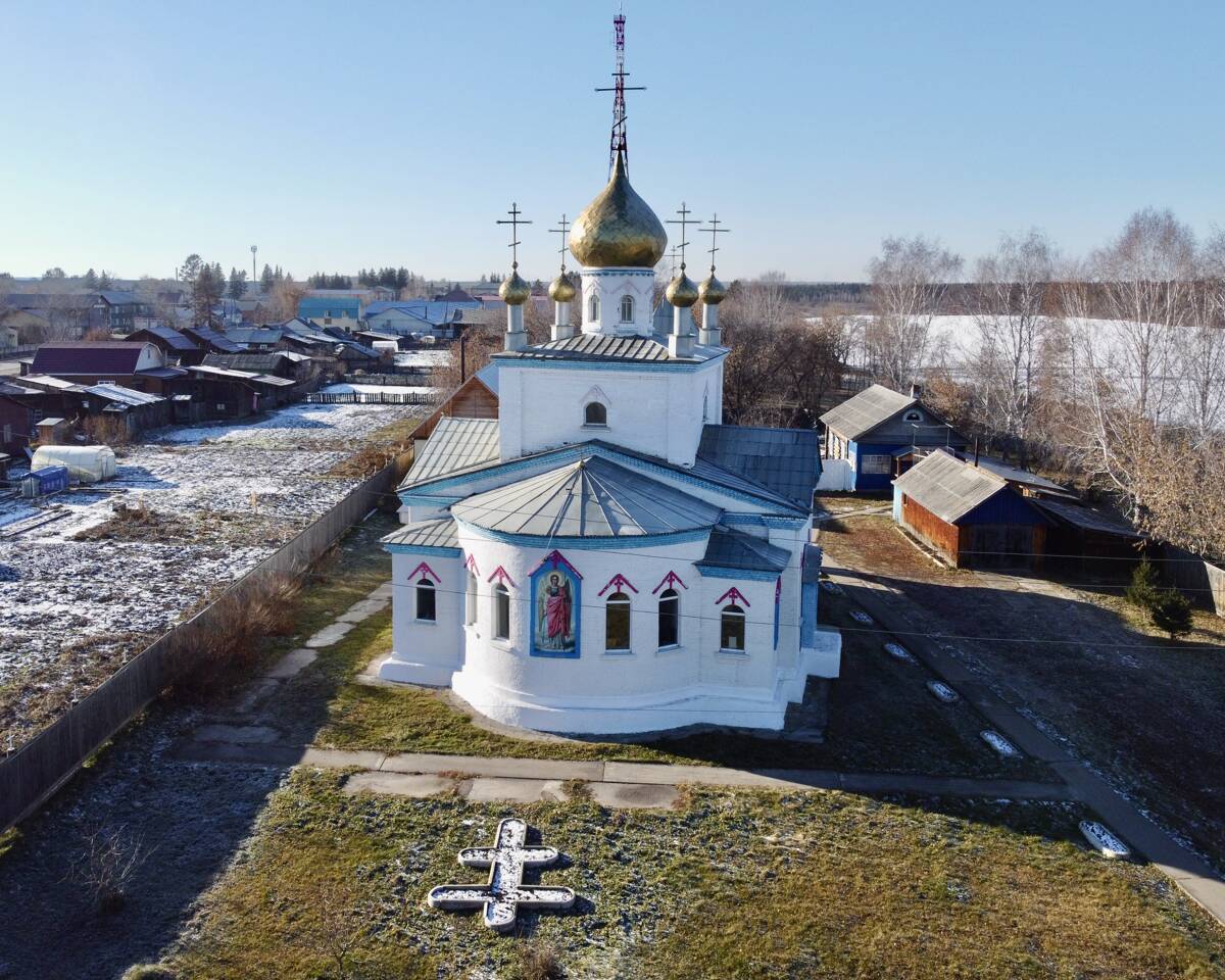 Церковь Михаила Архангела, Нижний Ингаш (Нижнеингашский район, Красноярский край). фасады, Вид с востока