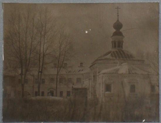 1929 г. goskatalog.ru, архивная фотография. Островоезерский Троицкий монастырь. Церковь Казанской иконы Божией Матери (старая), Ворсма (Павловский район, Нижегородская область)