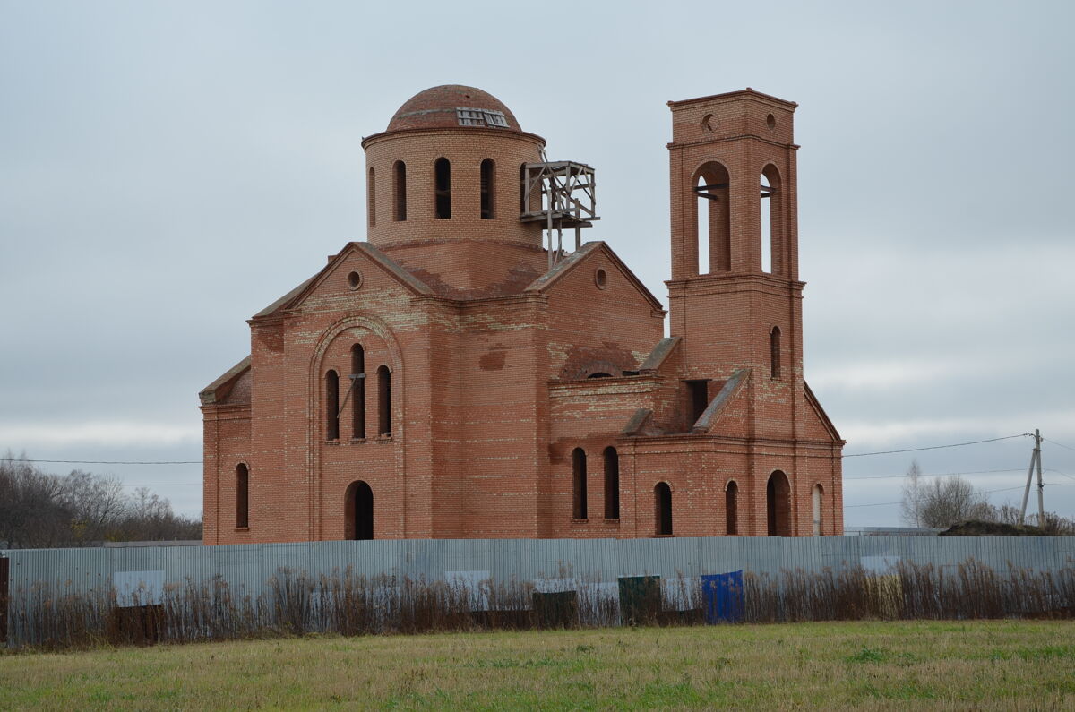 Церковь Серафима Саровского (строящаяся), Михайловка (Орловский район, Орловская область). документальные фотографии