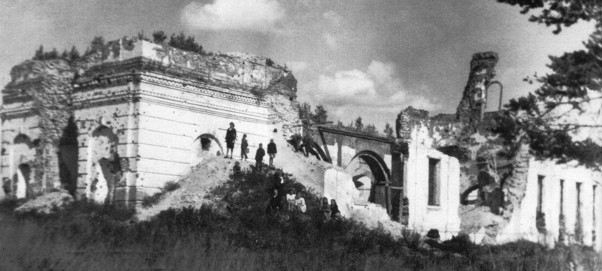 архивная фотография. Церковь Богоявления Господня, Ошта (Оштинский погост) (Вытегорский район, Вологодская область)