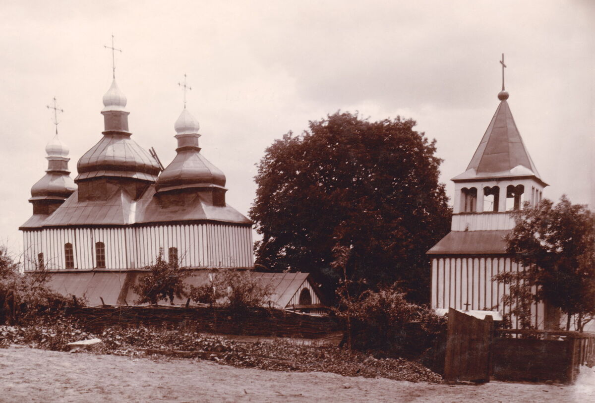 Церковь Михаила Архангела (старая), Деражня (Деражнянский район, Украина, Хмельницкая область). архивная фотография, Фото первой трети ХХ века