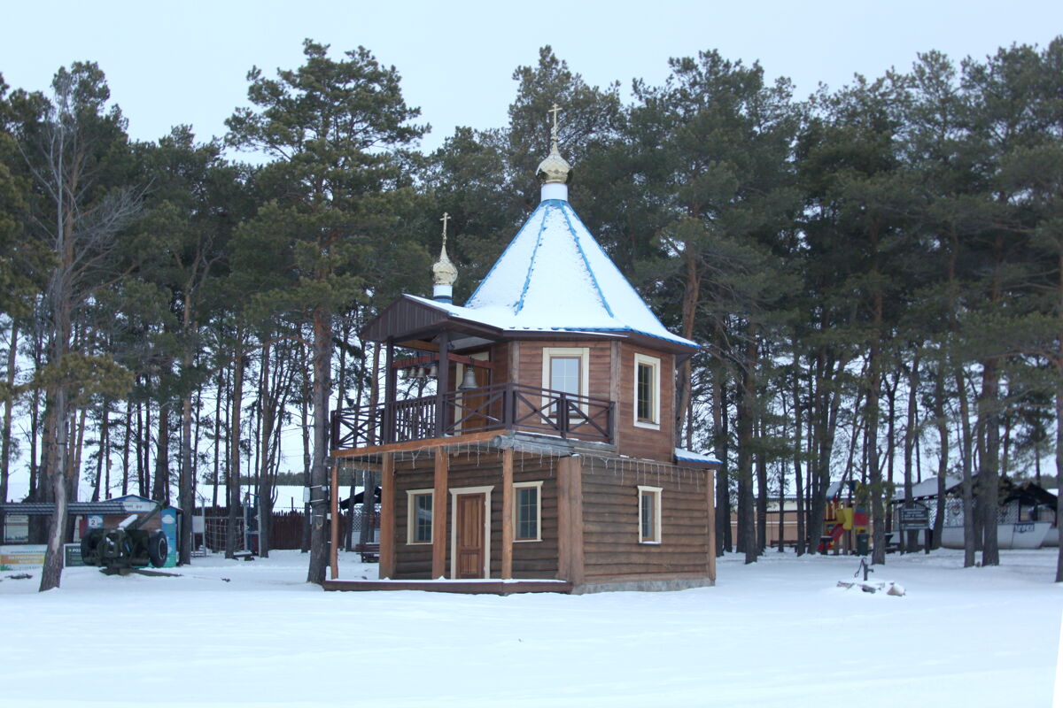 Часовня Николая Чудотворца, Арамиль, город (Сысертский район (Сысертский ГО и Арамильский ГО), Свердловская область). фасады, Вид с юго-запада
