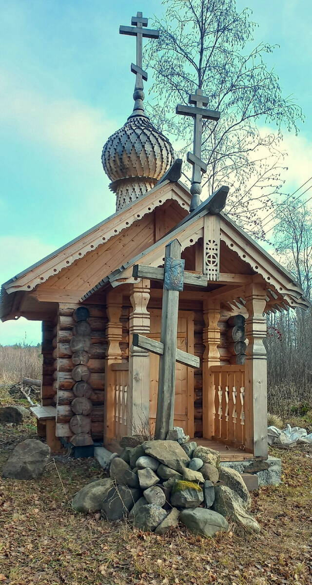 Часовня Алексия, человека Божия (новая), Викшица (Кондопожский район, Республика Карелия). фасады