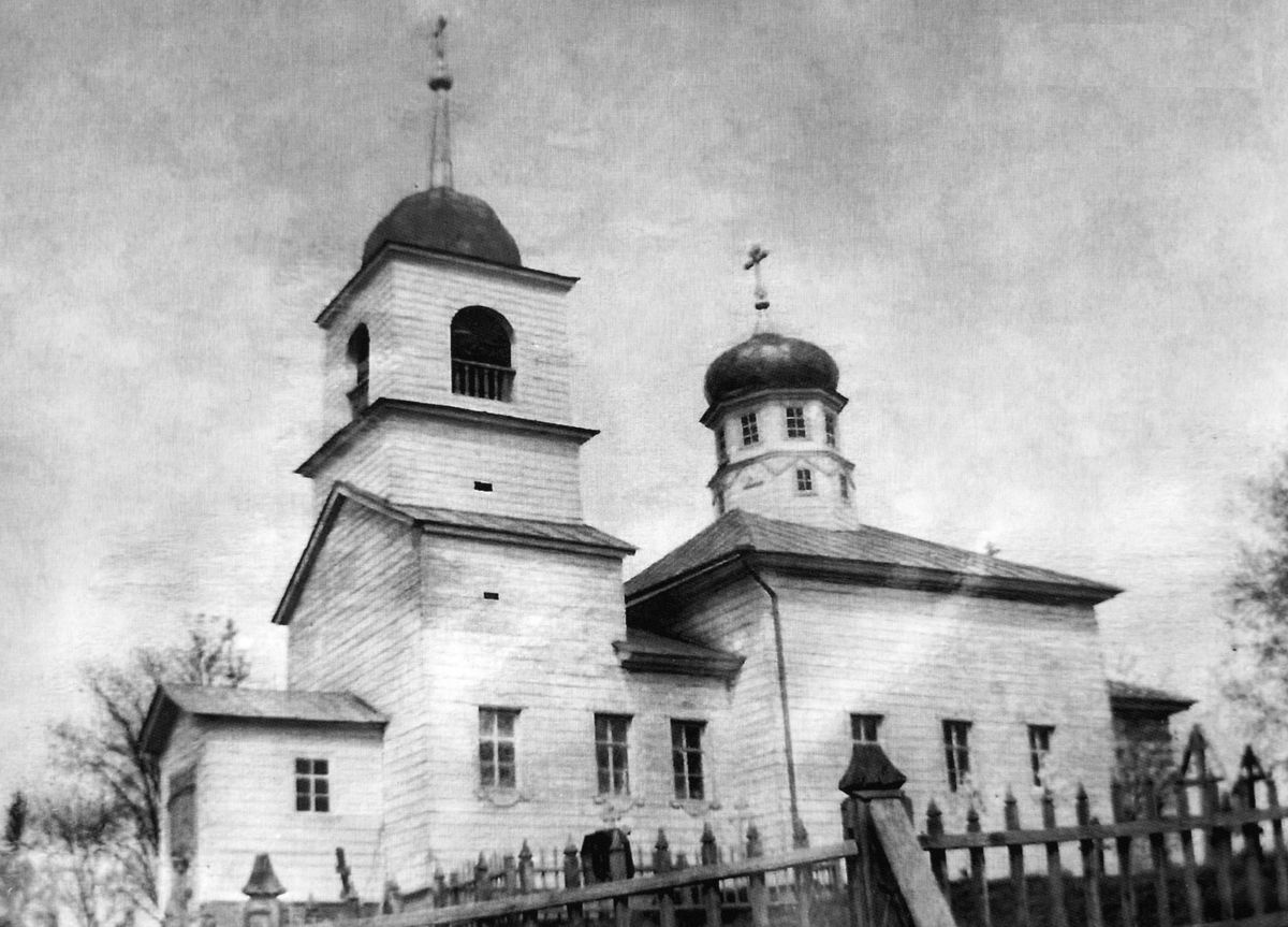 архивная фотография. Церковь Преображения Господня, Ежезерский погост (Вытегорский район, Вологодская область)
