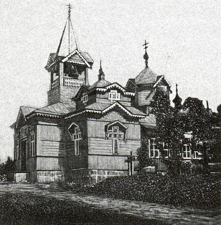 Церковь Иннокентия, епископа Иркутского и Николая Чудотворца, Каменка (Выборгский район, Ленинградская область). графика, Старинная гравюра