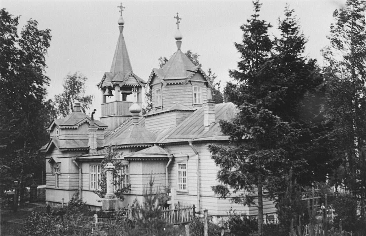 Церковь Иннокентия, епископа Иркутского и Николая Чудотворца, Каменка (Выборгский район, Ленинградская область). архивная фотография, Фото 1930-ых годов с сайта www.finna.fi. Автор Matti Poutvaara