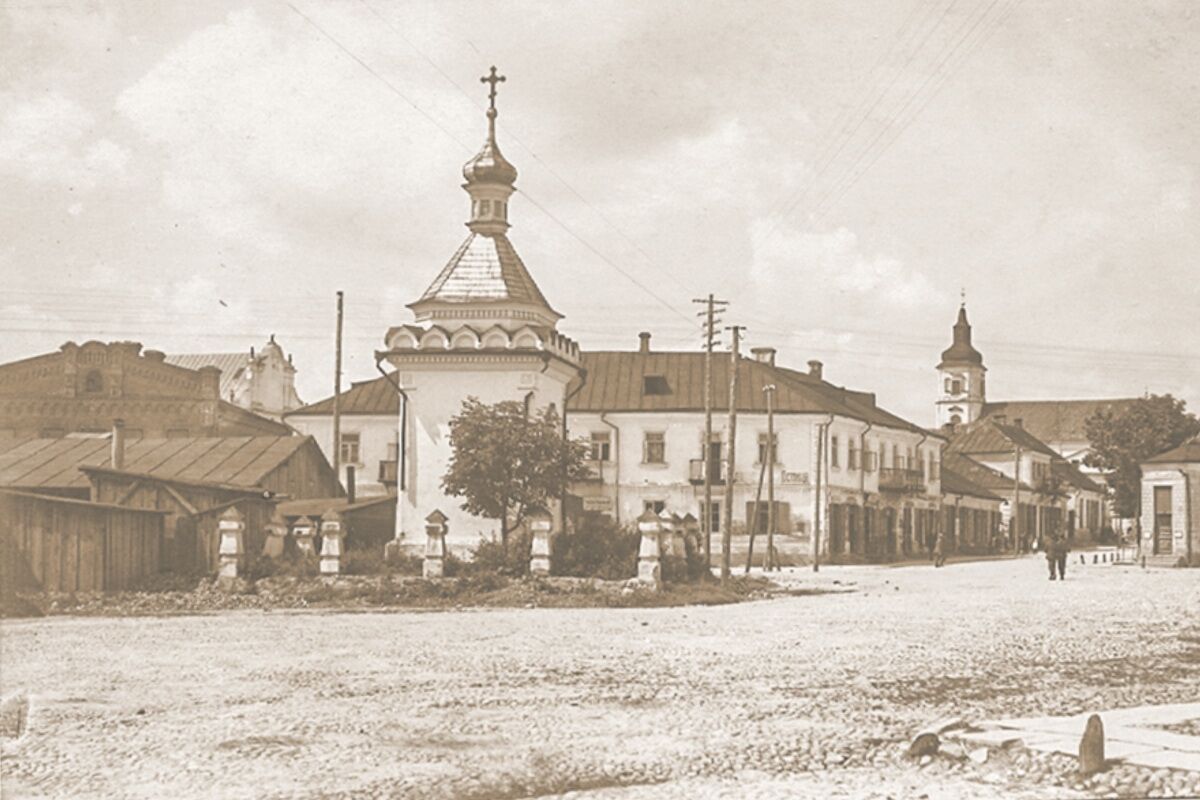 Неизвестная часовня, Слоним (Слонимский район, Беларусь, Гродненская область). архивная фотография, Старинная фотография