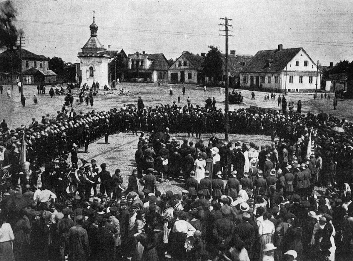 Неизвестная часовня, Слоним (Слонимский район, Беларусь, Гродненская область). архивная фотография, Фото 1907 года