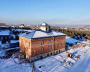 Домовая церковь Покрова Пресвятой Богородицы в келейном корпусе, Вид с востока<br>, Бородино, Бородино, город, Красноярский край