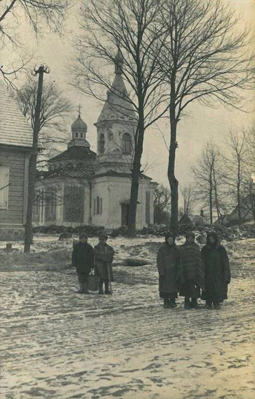 Церковь Покрова Пресвятой Богородицы, Рукайняй (Вильнюсский уезд, Литва). архивная фотография, Фото 1916 года с сайта www.radzima.org