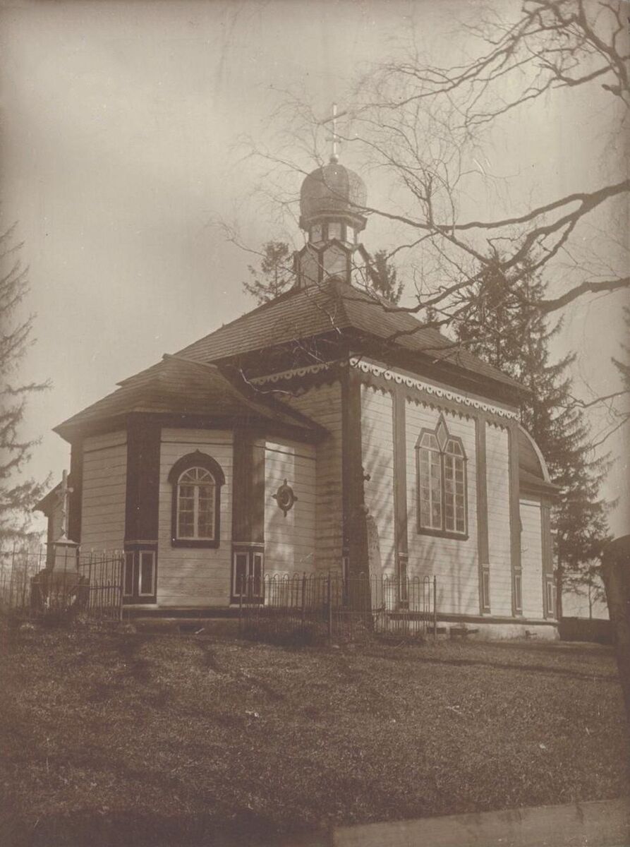 Церковь Иоанна Предтечи в Верках, Вильнюс (Вильнюсский уезд, Литва). архивная фотография, Фото около 1914 года из фондов Государственного исторического музея