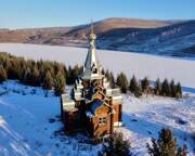 Часовня Иоанна Предтечи, Вид с юга<br>, Бородино, Бородино, город, Красноярский край