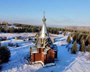 Часовня Иоанна Предтечи, Вид с востока<br>, Бородино, Бородино, город, Красноярский край