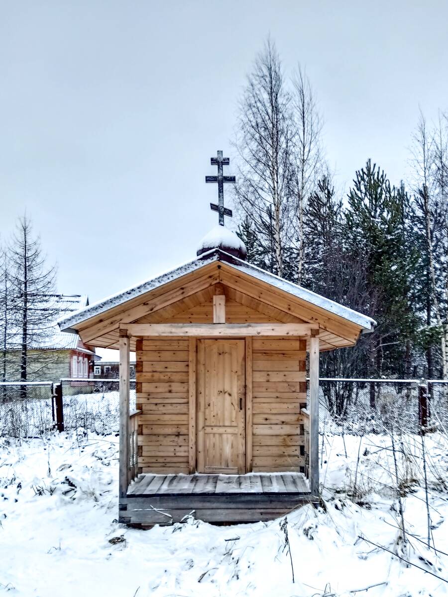 Неизвестная часовня, Верхние Валдушки (Приморский район, Архангельская область). фасады