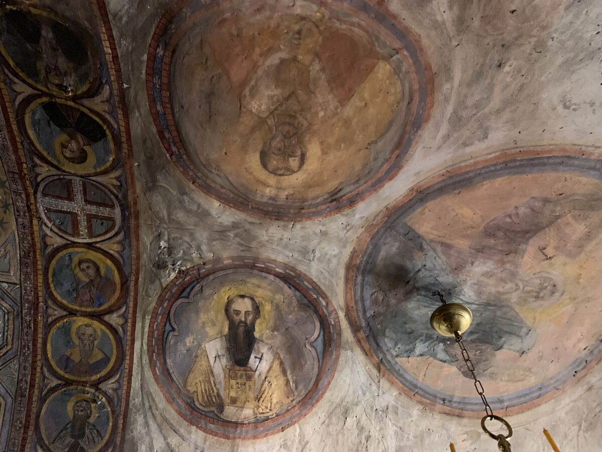 Скит свв.  мучеников Галактиона и Епистимии, Синайский полуостров (Египет, Прочие страны). интерьер и убранство, Росписи на потолке