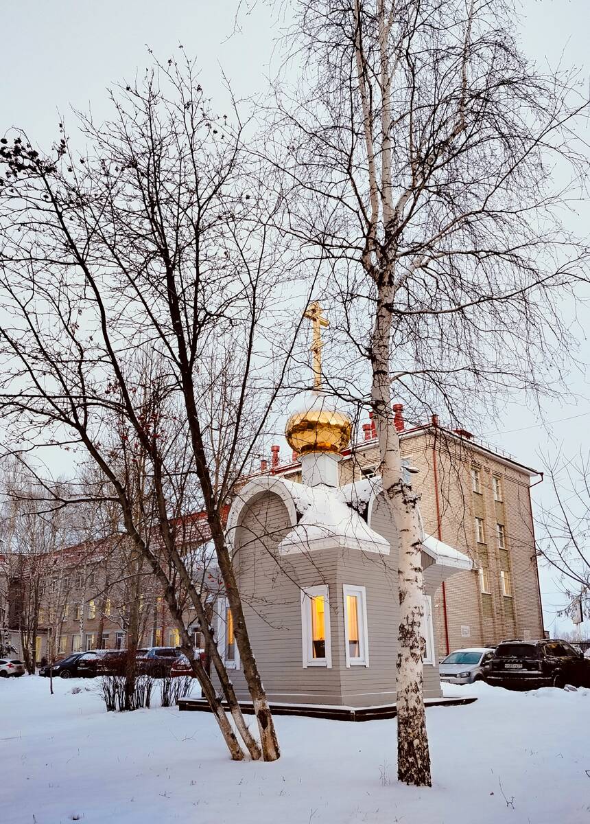 Часовня Луки (Войно-Ясенецкого) при областной клинической больнице, Архангельск (Архангельск, город, Архангельская область). фасады