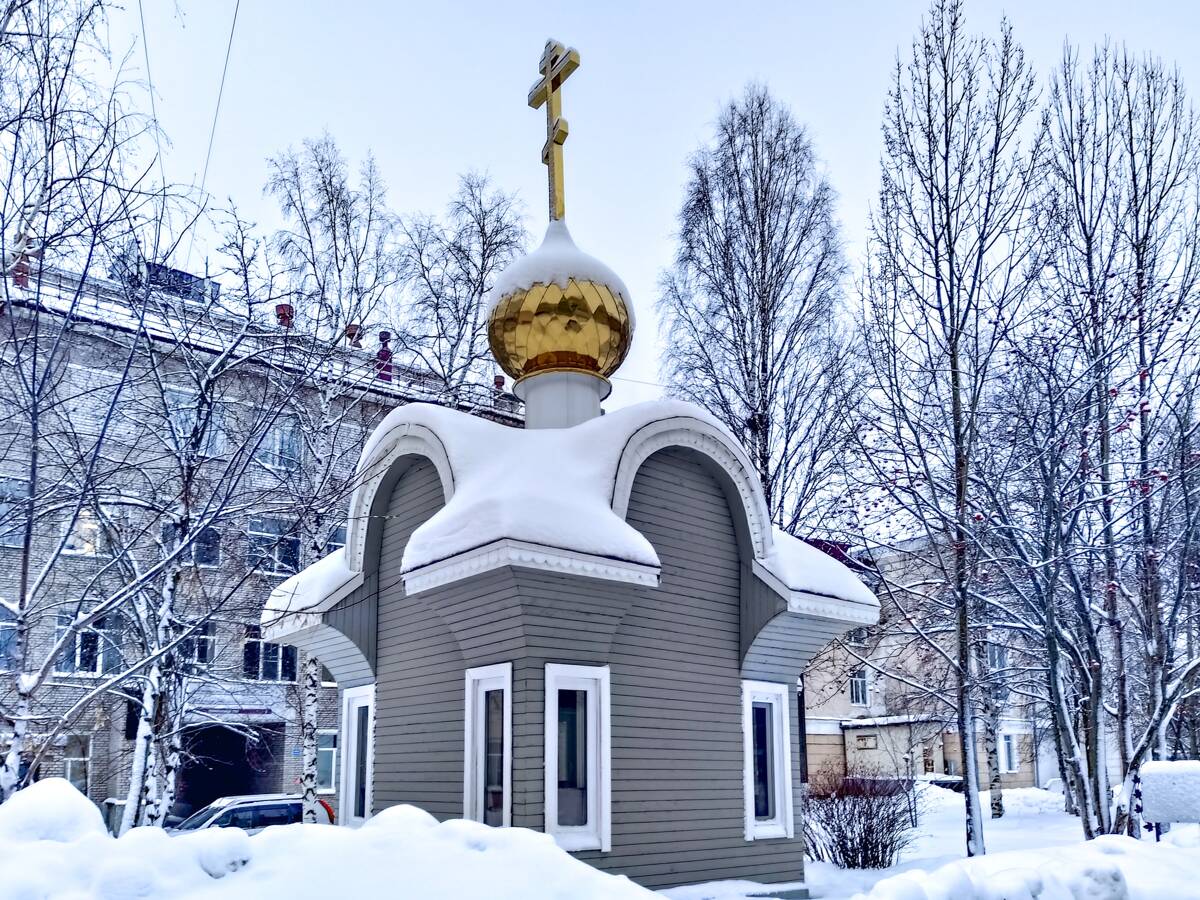 Часовня Луки (Войно-Ясенецкого) при областной клинической больнице, Архангельск (Архангельск, город, Архангельская область). фасады