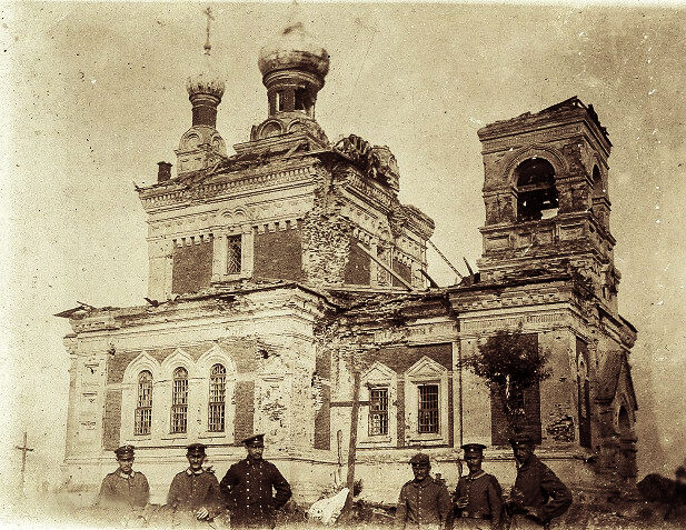 Церковь Димитрия Солунского, Кийовец (Люблинское воеводство, Польша). архивная фотография, Почтовая фотооткрытка 1916 г.