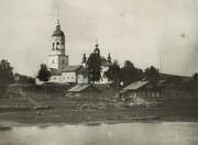 Храмовый комплекс Пежемского Богоявленского прихода, Фото нач. ХХ века. Из собрания Вельского краеведческого музея.<br>, Пежма, Вельский район, Архангельская область