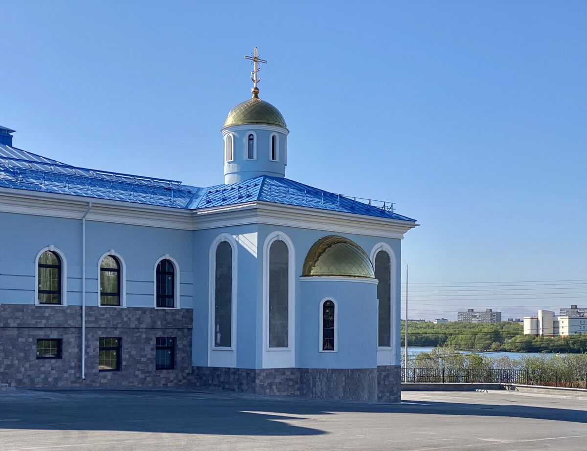 Церковь Варлаама Керетского при духовно-спортивном центре, Мурманск (Мурманск, город, Мурманская область). фасады, Вид с юго-востока