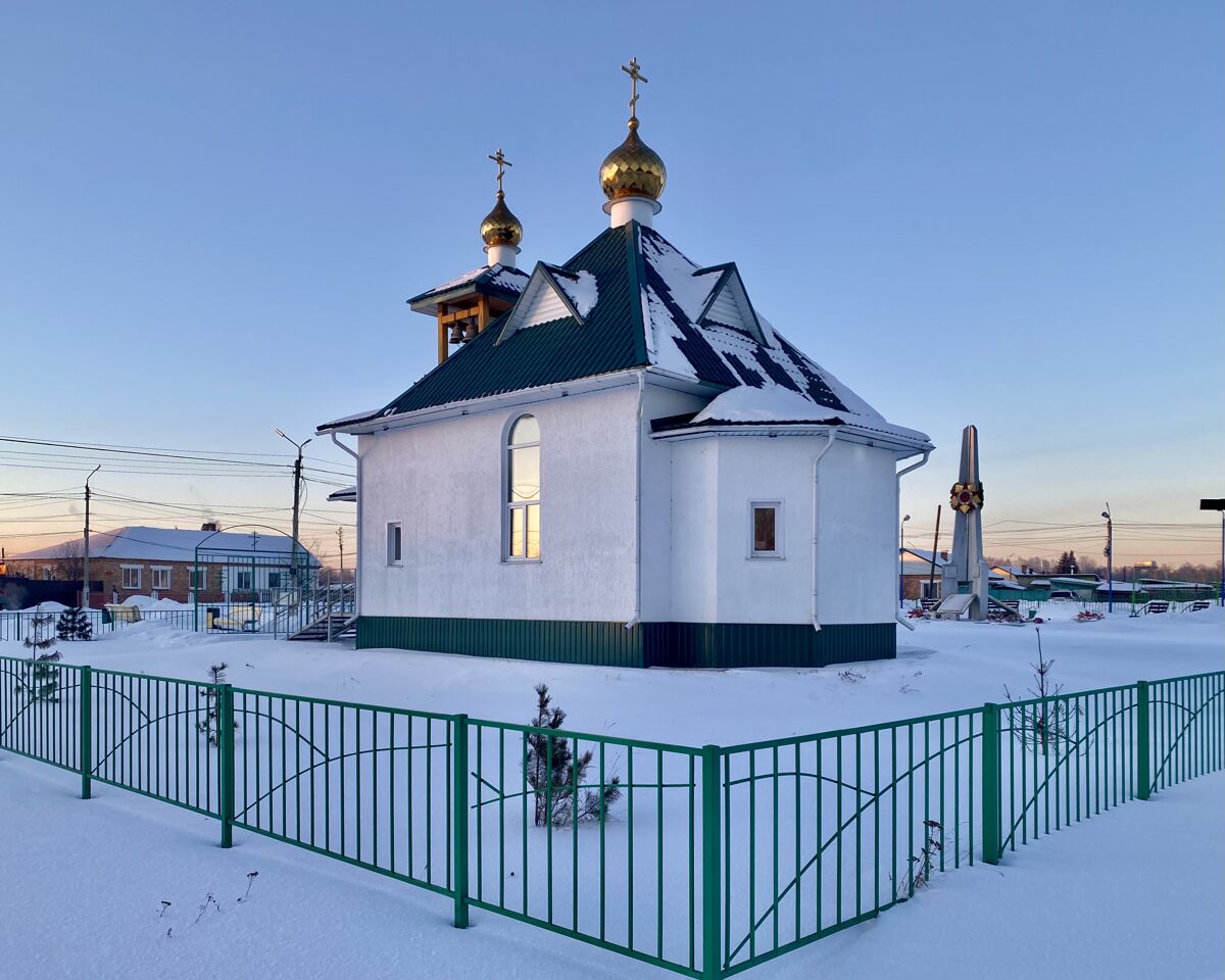 Церковь Георгия Победоносца, Красная Поляна (Назаровский район, Красноярский край). фасады, Вид с ЮВ