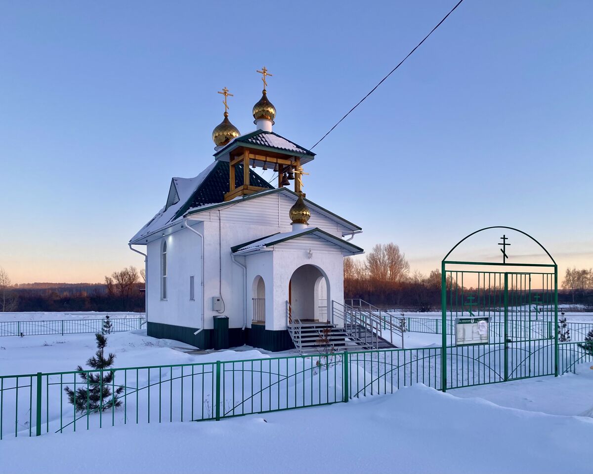 Церковь Георгия Победоносца, Красная Поляна (Назаровский район, Красноярский край). фасады, Вид с СЗ