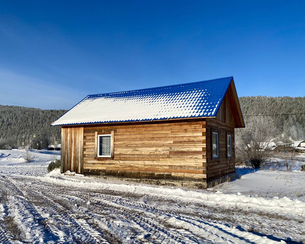 Церковь Троицы Живоначальной (временная), Нарва (Манский район, Красноярский край). фасады, Вид с юга