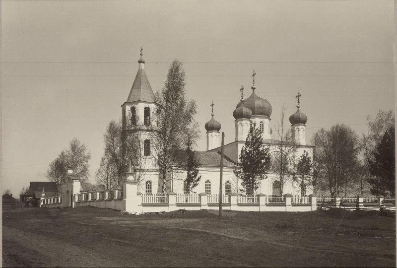 Церковь Преображения Господня, Мезга (Устюженский район, Вологодская область). архивная фотография, Фото 1912 г. Фонды ГИМ. Номер в ГК 52311751