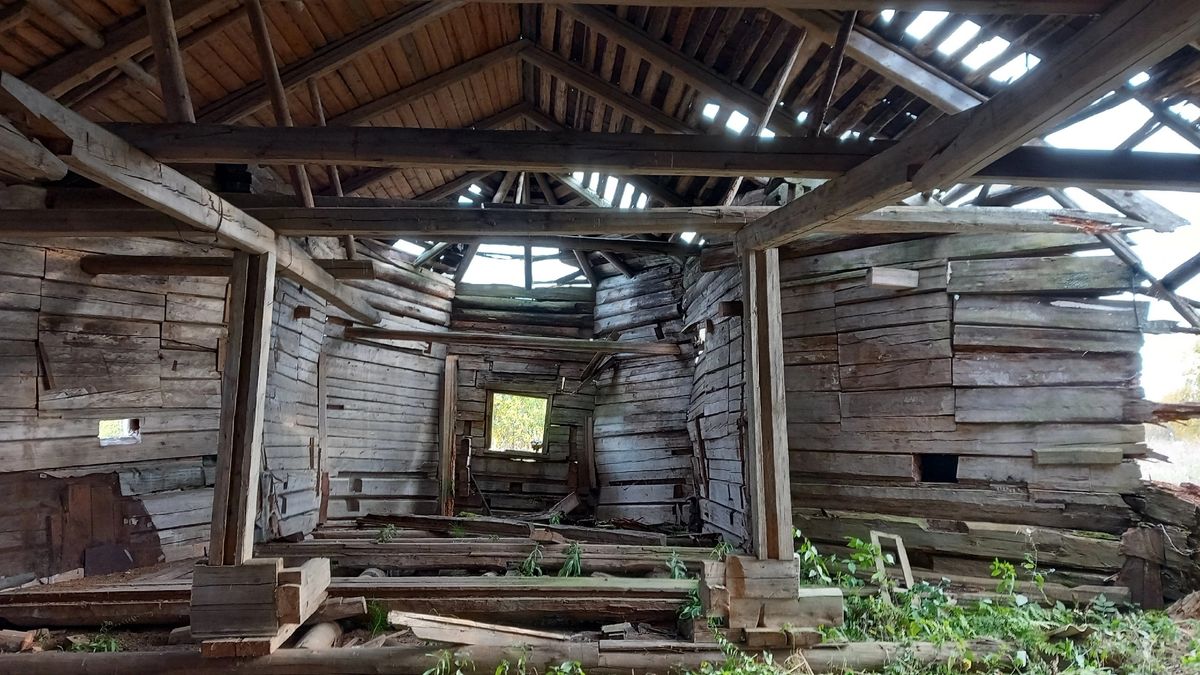 Церковь Параскевы Пятницы, Сальник (Вожегодский район, Вологодская область). интерьер и убранство, Вид внутри