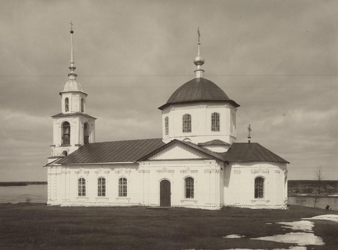 Церковь Димитрия Солунского, Устюжна (Устюженский район, Вологодская область). архивная фотография, Фото П.П. Павлова, 1912 г. Фонды ГИМ. Номер в ГК 52311959
